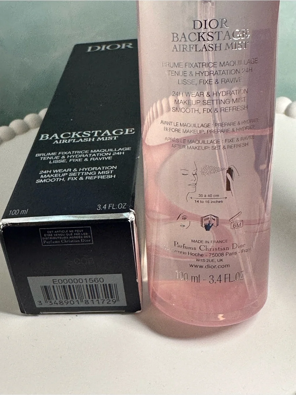 Dior Backstage Airflash Mist Makeup Setting Spray ~ 100mL / 3.4 Fl Oz